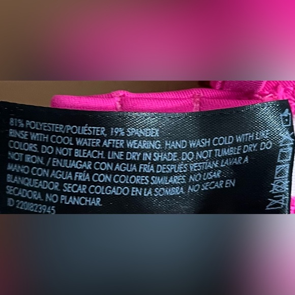 Smart & Sexy Swim Push Up Hot Pink Bikini Top Size 34D - Picture 6 of 7